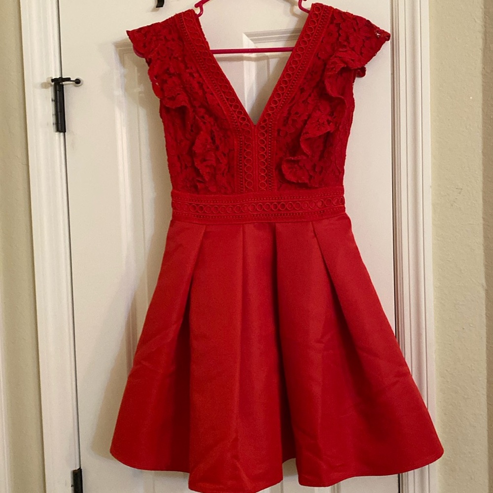 Cute lil red mini dress for your upcoming holiday party!!🎉